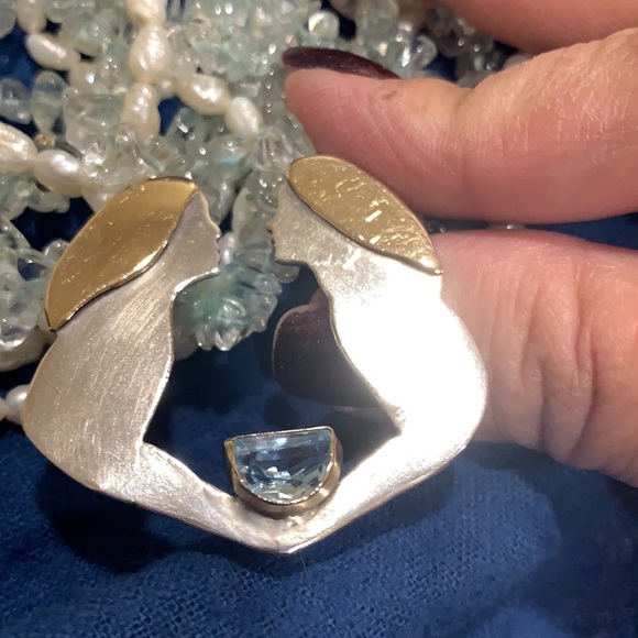 Vintage silver and pearl necklace - Picture 6 of 6